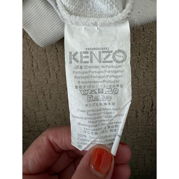 KENZO Logo Embroidered Sweatshirt 110 US 5 - Picture 6 of 7